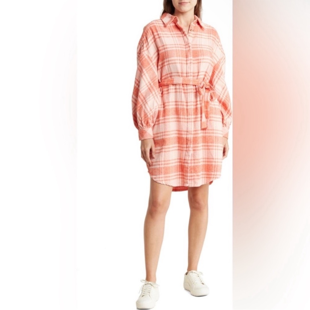 NWOT $118 French Connection Flannel Dress